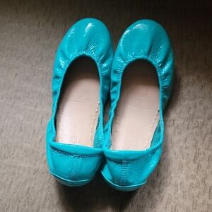 Tieks Blue Patent Size 8 EUC